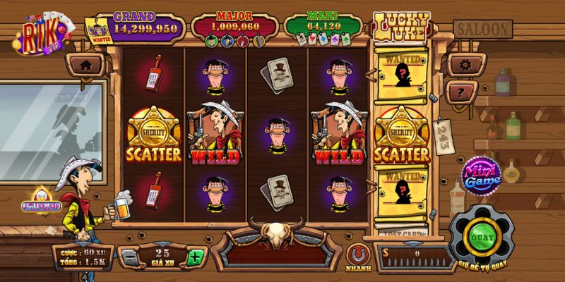 Biểu tượng đặc trưng trong game Lucky Luke 