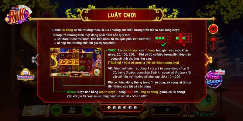 Luật chơi và cơ chế thắng thưởng trong Thần Lộc